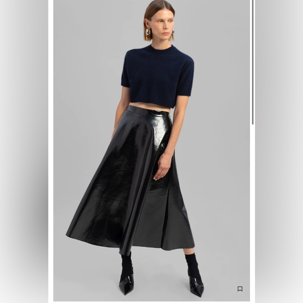 Frankie Shop Hilma Vinyl Skirt